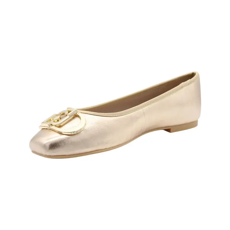 LIU JO BALLERINA LAMINATED NAPPA ORO