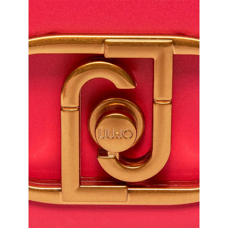LIU JO BANDOLERA DE CADENA CON LOGO MAGENTA - TALLA ÚNICA