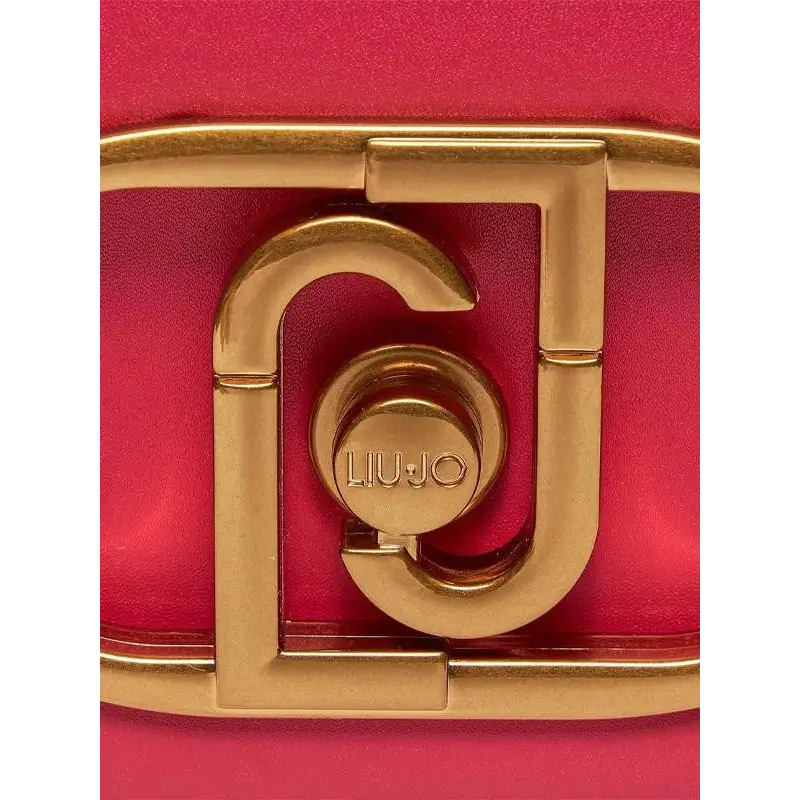 LIU JO BANDOLERA DE CADENA CON LOGO MAGENTA - TALLA ÚNICA
