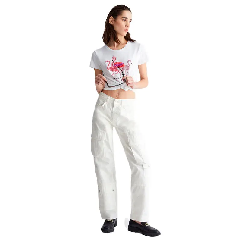 LIU JO CAMISETA DE MANGA CORTA FLAMINGO