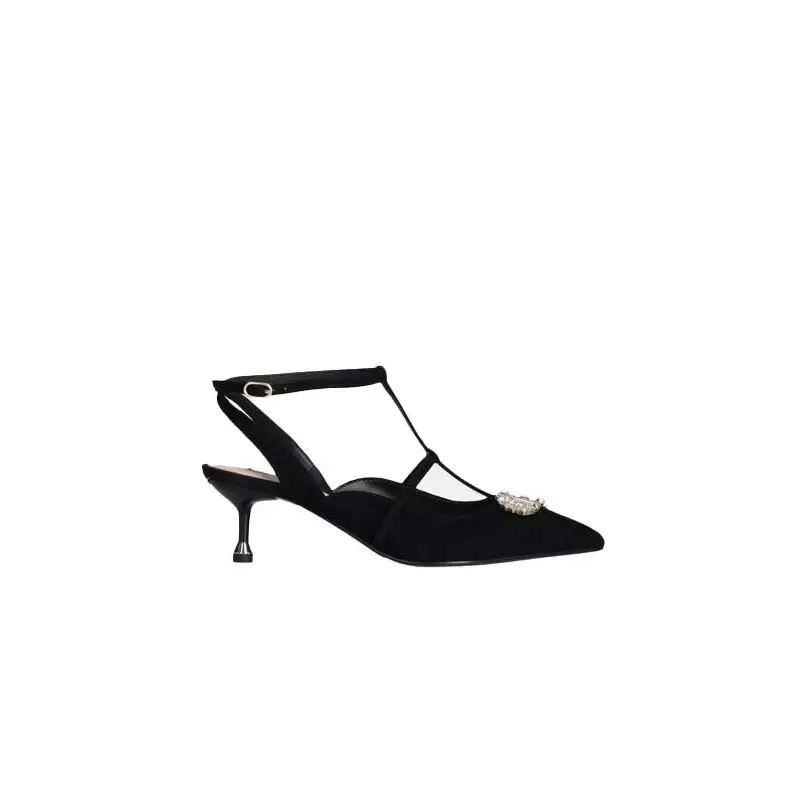 LIU JO DEVA 01 SLING BACK BLACK - textil