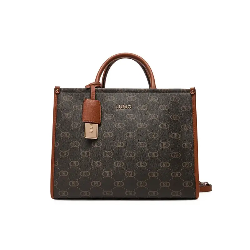 LIU JO ECS M TOTE GINGER BREAD - 1 - textil