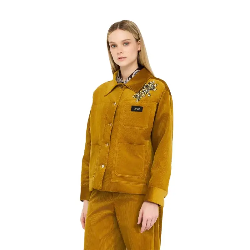 LIU JO GIUBBOTTO VELLUTO LIGHT CUMIN