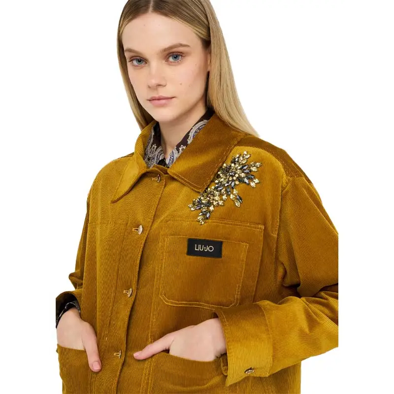 LIU JO GIUBBOTTO VELLUTO LIGHT CUMIN