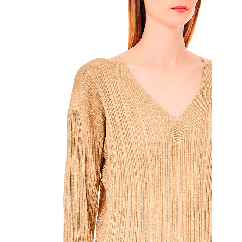 LIU JO JERSEY DE PUNTO FINO OVER GOLD