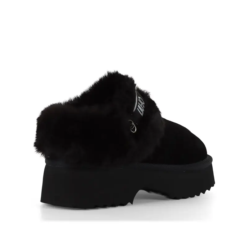 LIU JO JUNY 01 - ANKLE BOOT COW SUEDE/FUR - textil