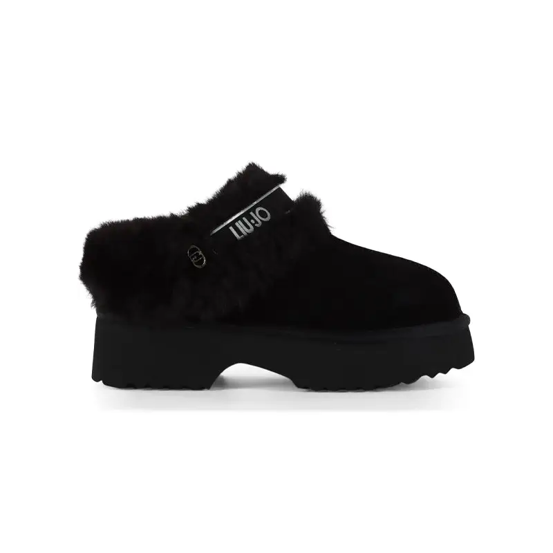 LIU JO JUNY 01 - ANKLE BOOT COW SUEDE/FUR - textil