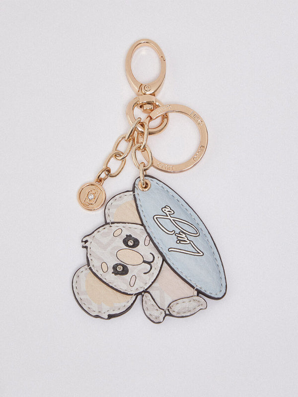LIU JO KOALA KEY RING CREAM