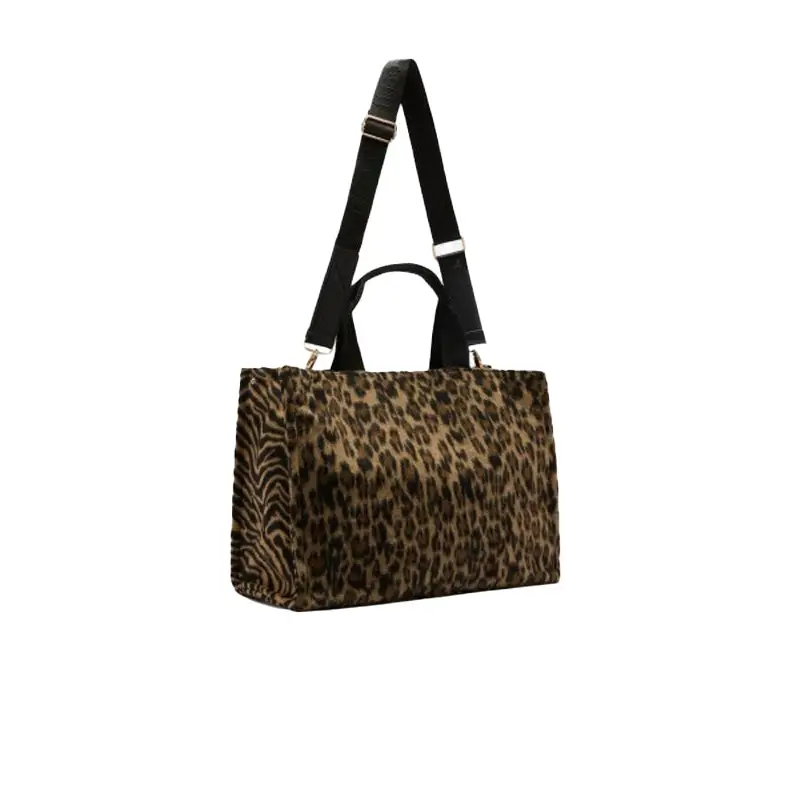 LIU JO L TOTE BROWN ANIMALIER - 1 - textil