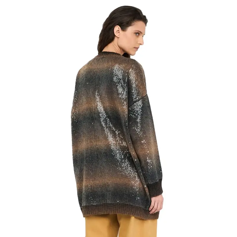 LIU JO MAGLIA APERTA M/L BLUE SHADED - textil