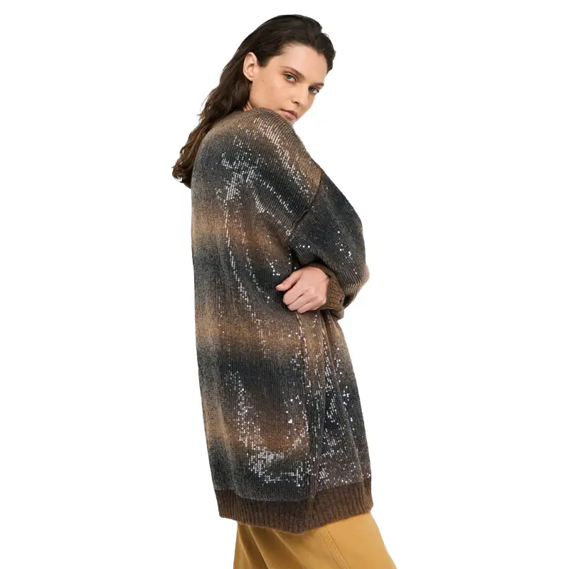 LIU JO MAGLIA APERTA M/L BLUE SHADED - textil