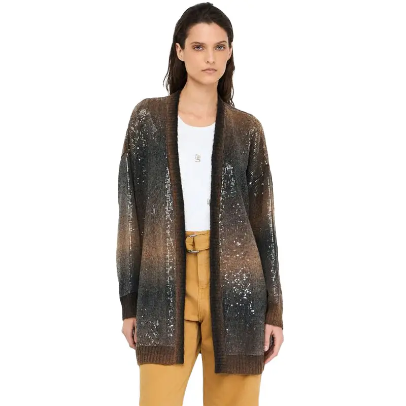 LIU JO MAGLIA APERTA M/L BLUE SHADED - textil