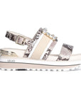 LIU JO MAXI WONDER PRINTED PYTHON SANDAL