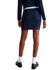 LIU JO MINI FALDA DE TEXTURA AZUL Y BLANCO