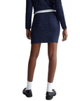 LIU JO MINI FALDA DE TEXTURA AZUL Y BLANCO
