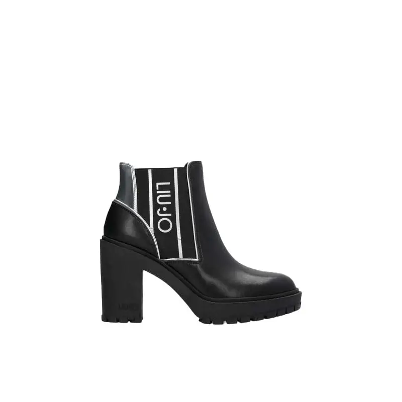 LIU JO RUBY 04 ANKLE BOOT BLACK - textil