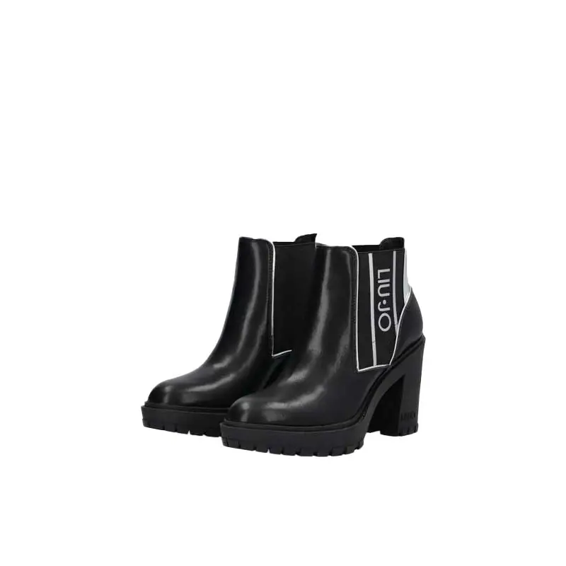 LIU JO RUBY 04 ANKLE BOOT BLACK - textil