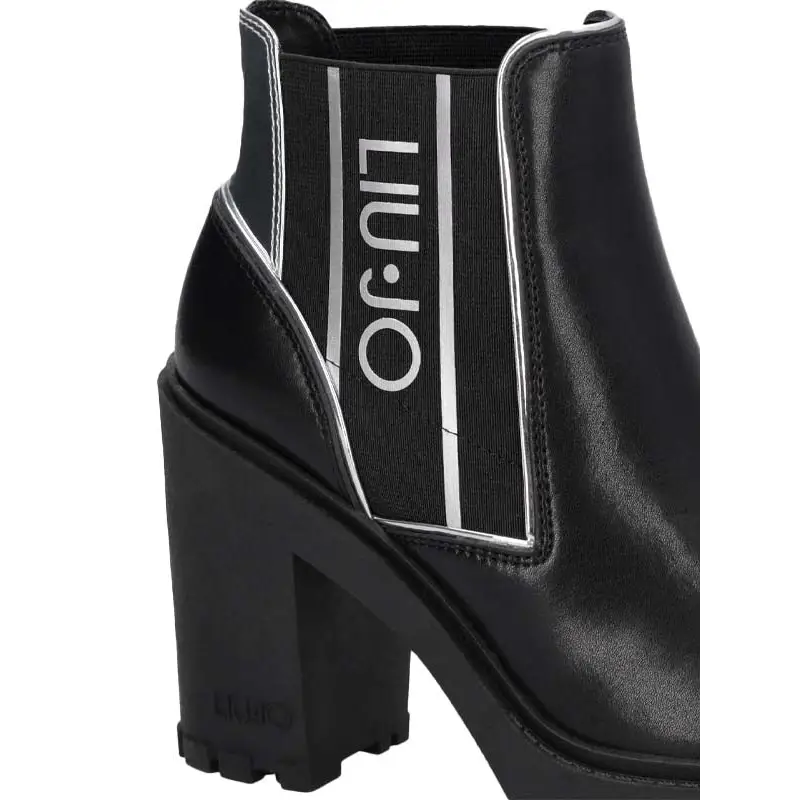 LIU JO RUBY 04 ANKLE BOOT BLACK - textil