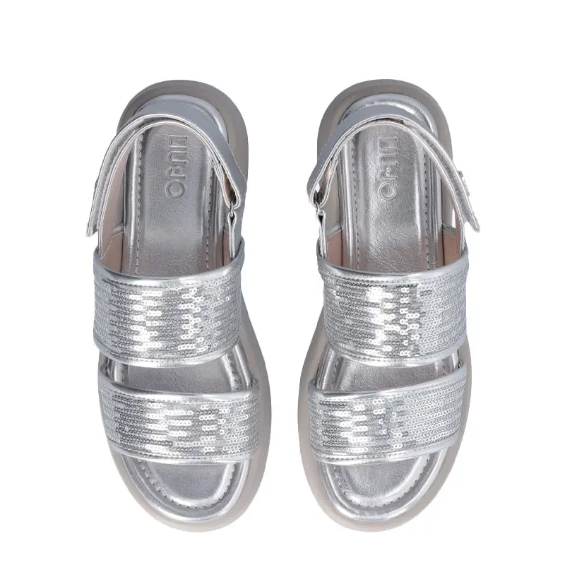 LIU JO SANDALIAS DE PLATAFORMA CON LENTEJUELAS