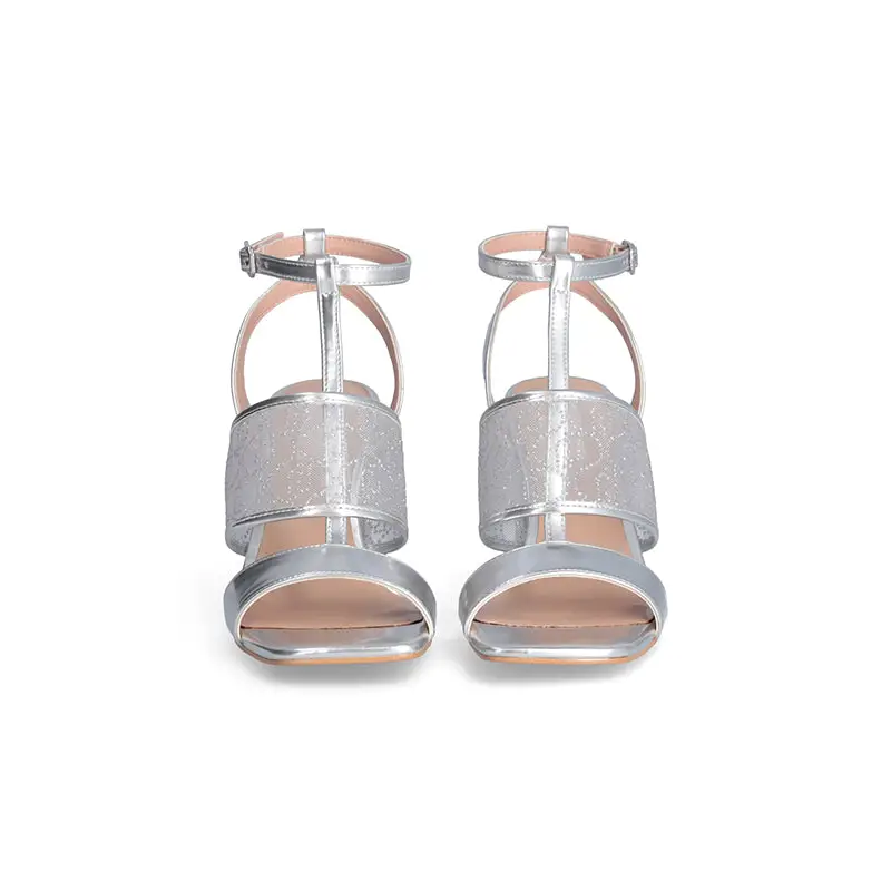LIU JO SANDALIAS DE TACÓN VIOLET 08 PLATA