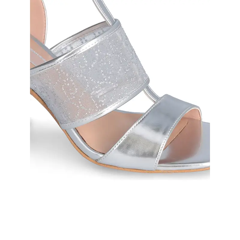 LIU JO SANDALIAS DE TACÓN VIOLET 08 PLATA