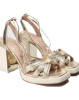 LIU JO SISSI 01 SANDAL METALLIC LIGHT GOLD