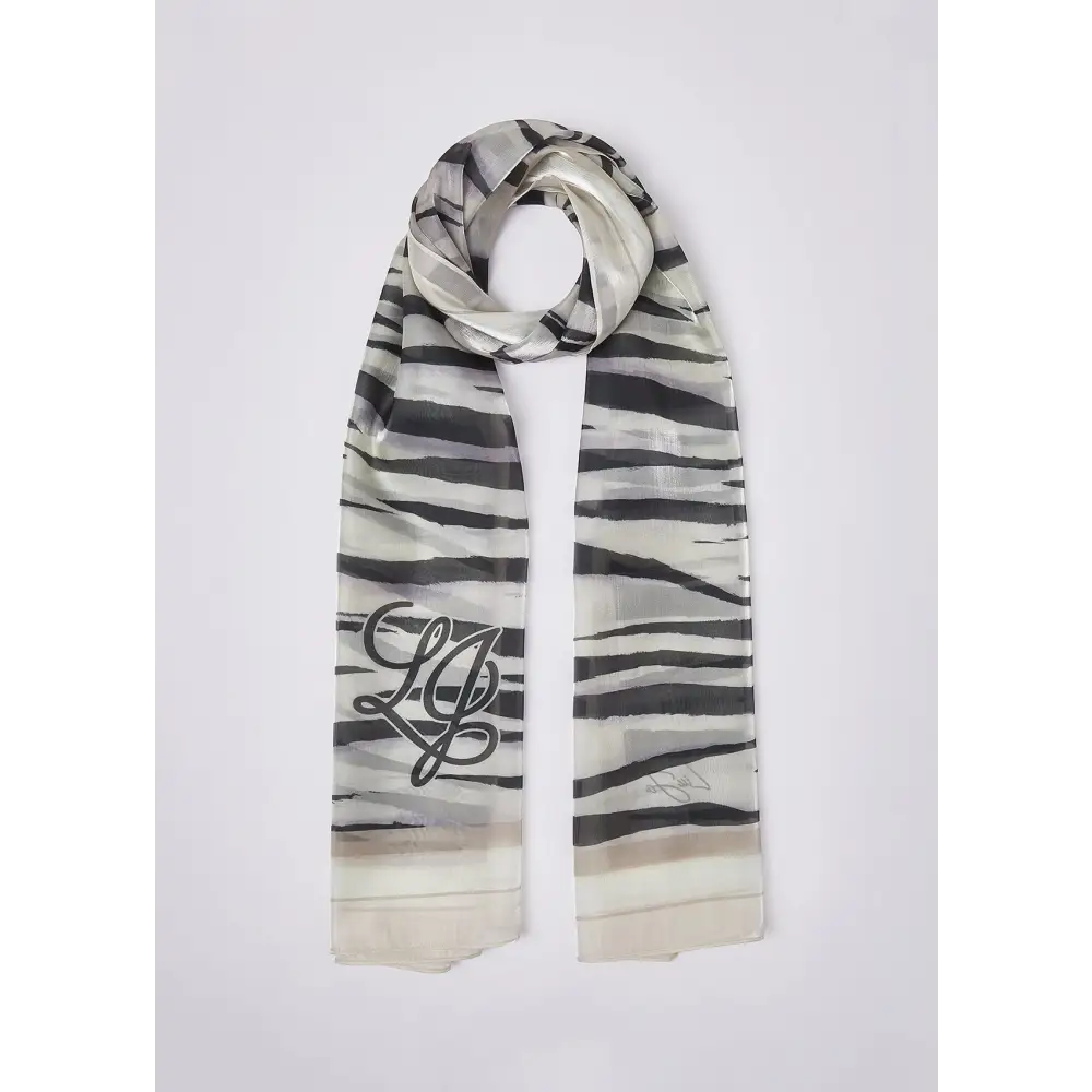 LIU JO STOLA ZEBRA 70X180 NATURALE