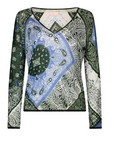 LIU JO SWEATER BANDANA BL.DENIM LUX