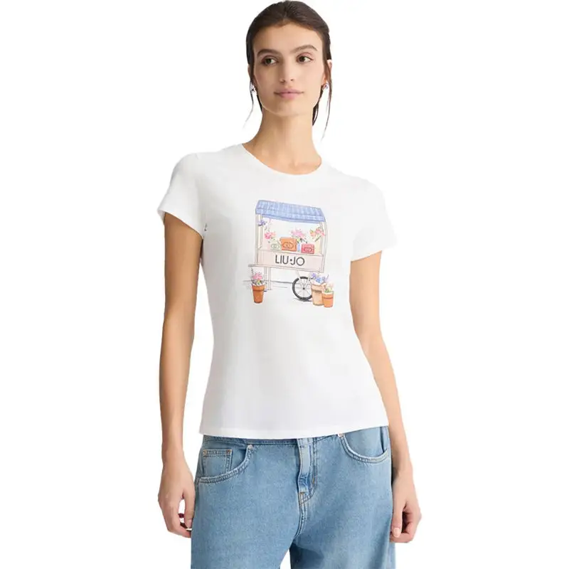 LIU JO T-SHIRT BCO LIUJO STREET SHO