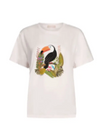 LIU JO T-SHIRT SILV.PEONY TUC.LIUJO