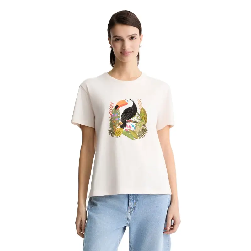 LIU JO T-SHIRT SILV.PEONY TUC.LIUJO