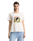 LIU JO T-SHIRT SILV.PEONY TUC.LIUJO