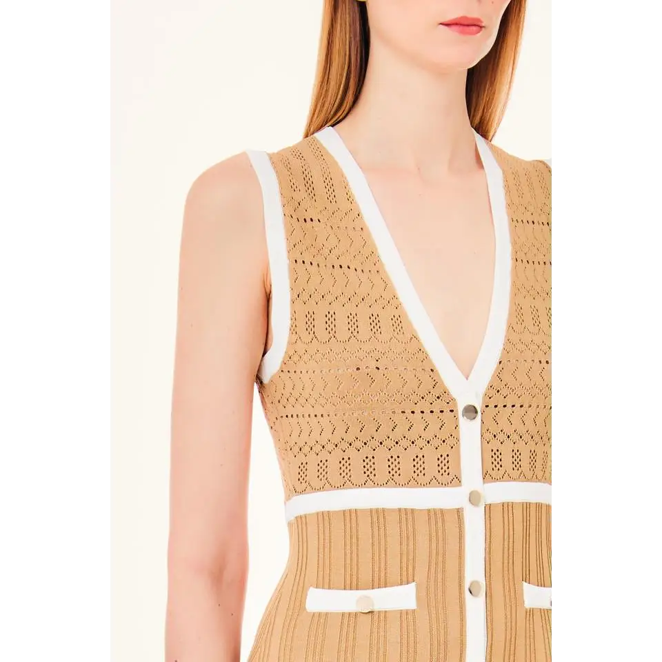 LIU JO VESTIDO DE PUNTO CAMEL