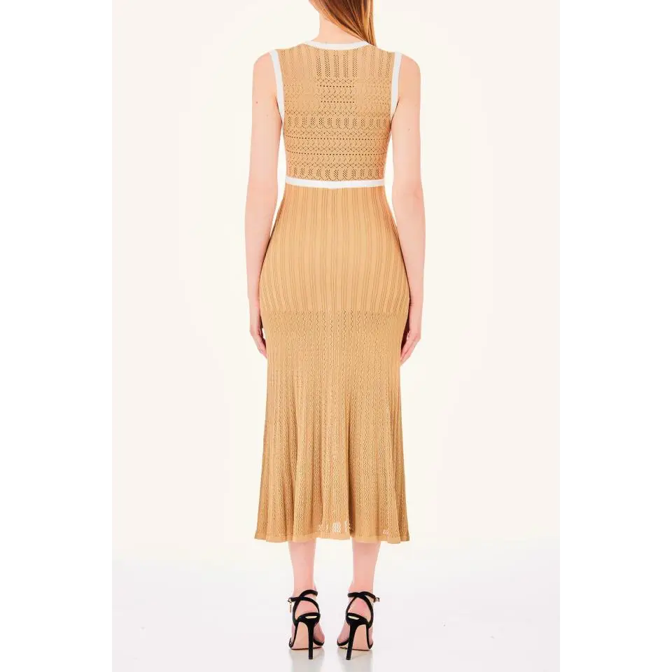 LIU JO VESTIDO DE PUNTO CAMEL