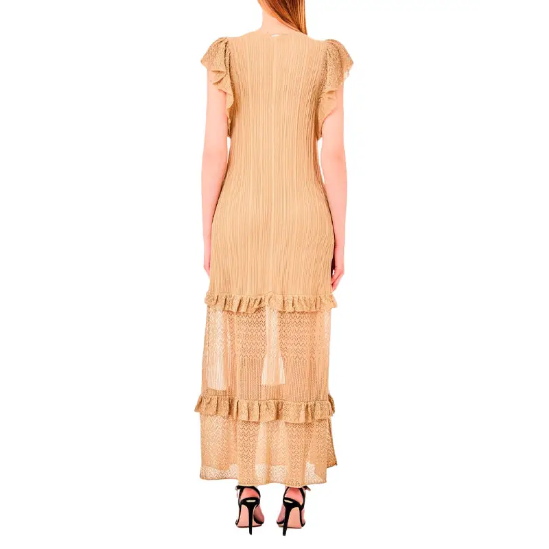 LIU JO VESTIDO DE PUNTO DORADO