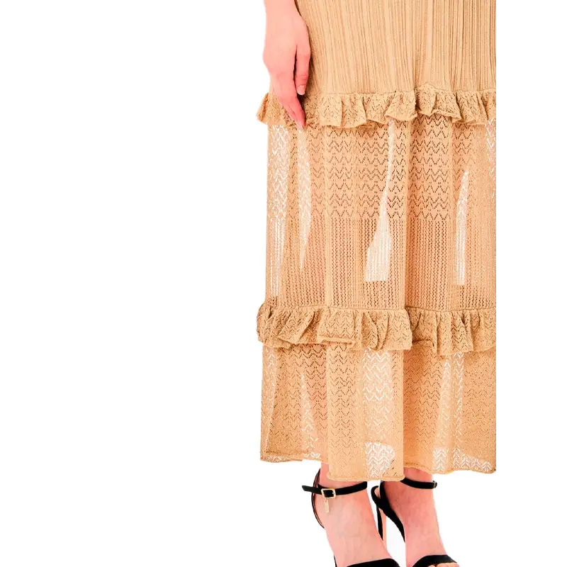 LIU JO VESTIDO DE PUNTO DORADO