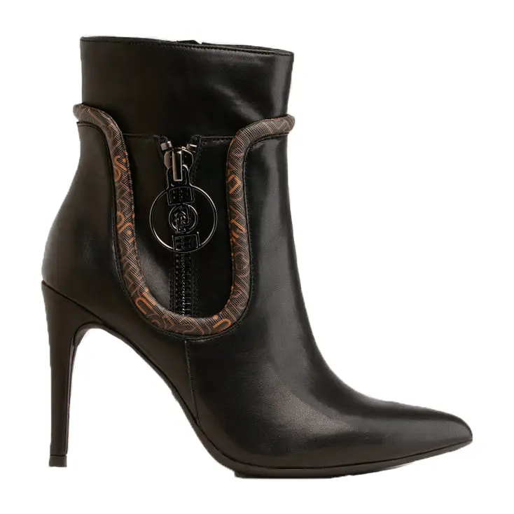 LIU JO VICKIE 117 ANKLE BOOT BLACK/BROWN