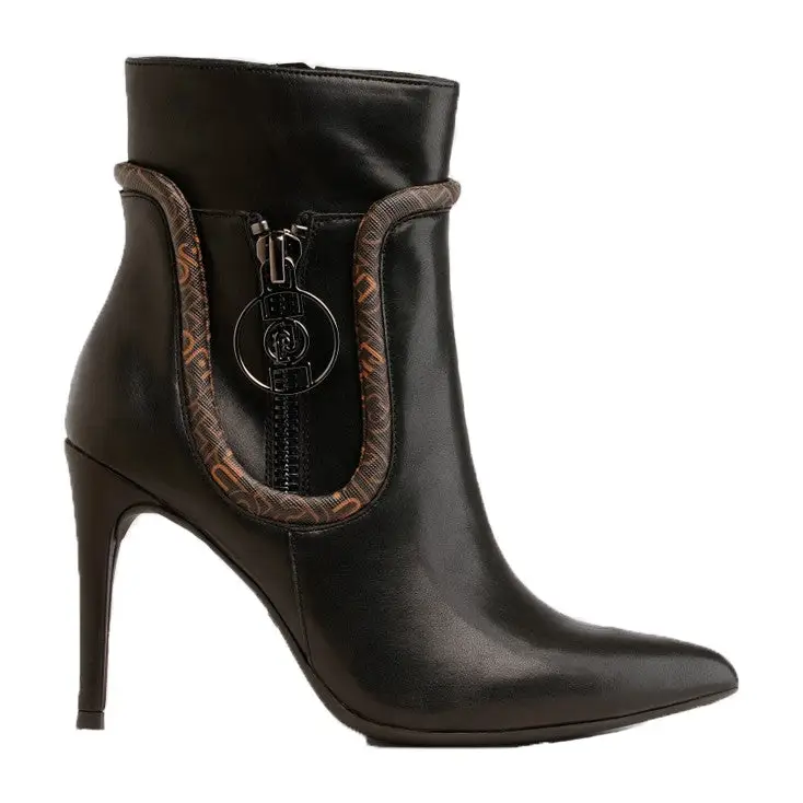 LIU JO VICKIE 117 ANKLE BOOT BLACK/BROWN