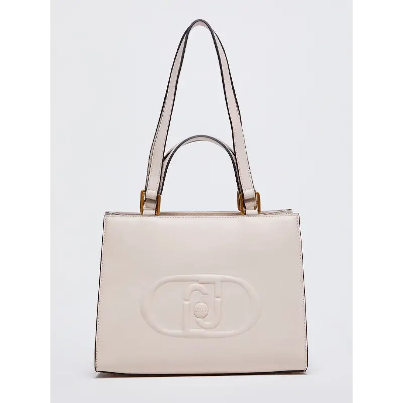 LIUJO BOLSO TOTE CON LOGOTIPO BEIGE - TALLA ÚNICA