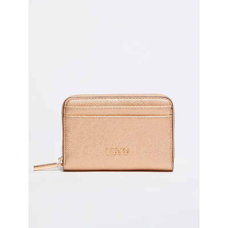 LIUJO CARTERA PEQUEÑA CON CREMALLERA GOLD - TALLA ÚNICA