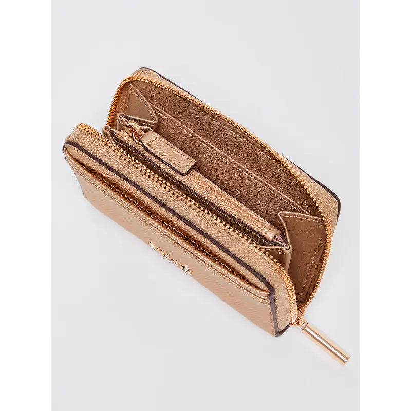 LIUJO CARTERA PEQUEÑA CON CREMALLERA GOLD - TALLA ÚNICA