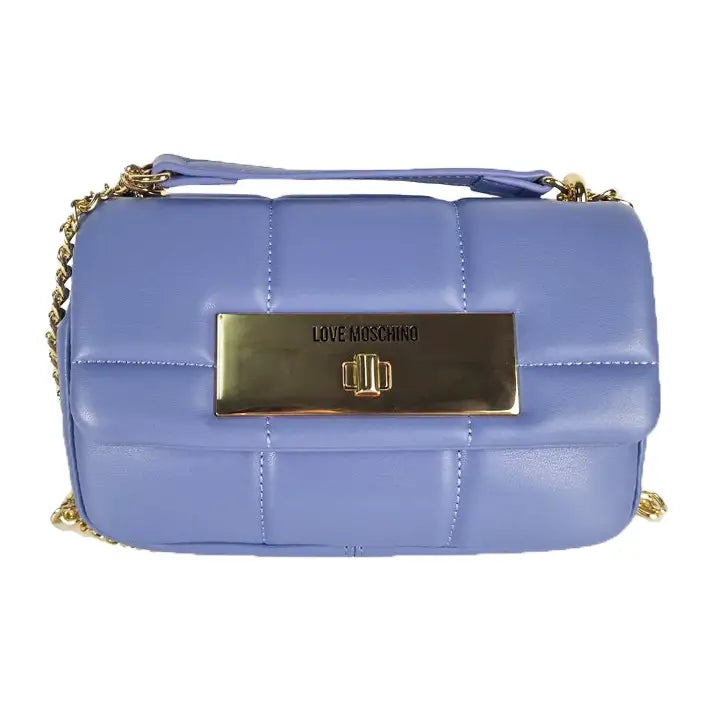 LOVE MOSCHINO BANDOLERA ACOLCHADA AZUL GLICINE - TALLA ÚNICA
