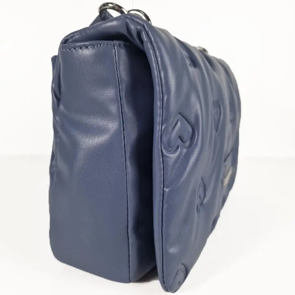 LOVE MOSCHINO BANDOLERA ACOLCHADA DENIM - TALLA ÚNICA