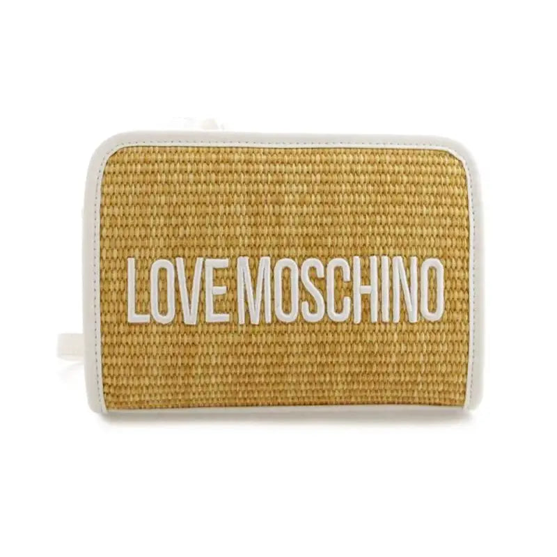 LOVE MOSCHINO BANDOLERA DE RAFIA NAT/BLANCO - TALLA ÚNICA