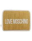 LOVE MOSCHINO BANDOLERA DE RAFIA NAT/BLANCO