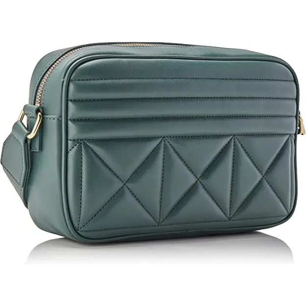 LOVE MOSCHINO BOLSO BANDOLERA ACOLCHADA VERDE - TALLA ÚNICA