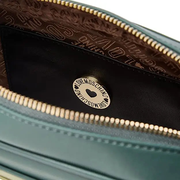 LOVE MOSCHINO BOLSO BANDOLERA ACOLCHADA VERDE - TALLA ÚNICA