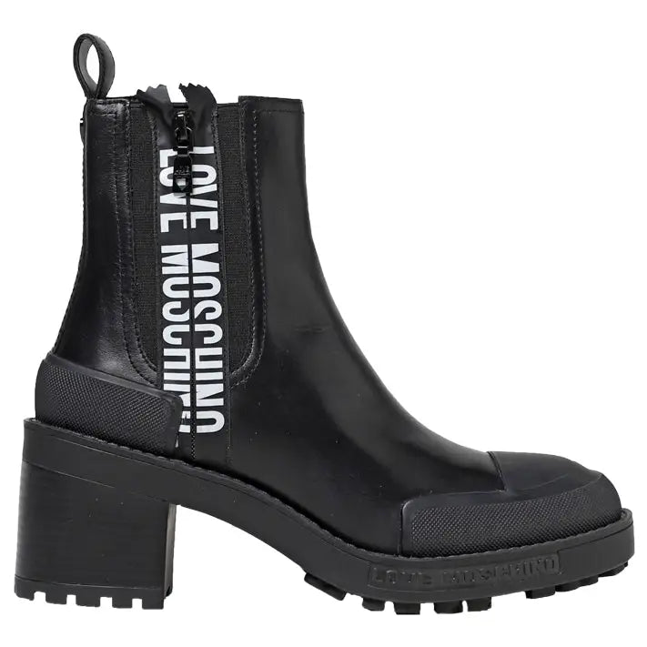 LOVE MOSCHINO BOTIN BLACK CALF