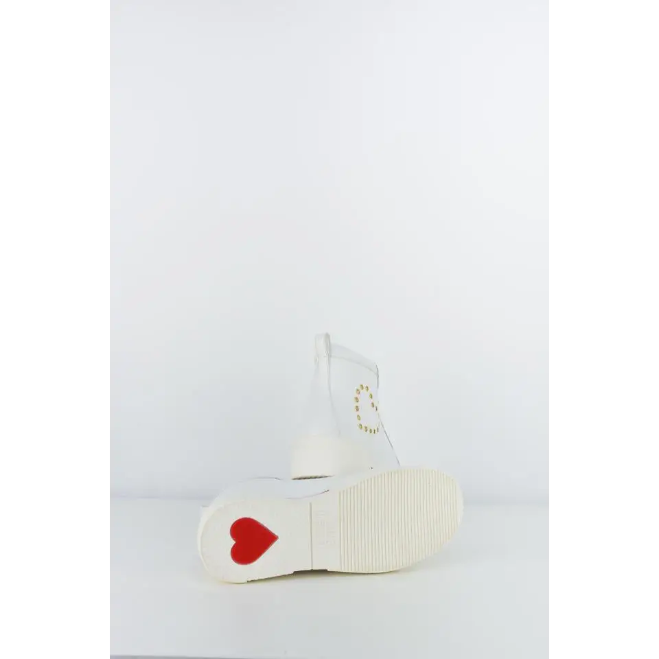 LOVE MOSCHINO BOTÍN CORDONES BLANCO