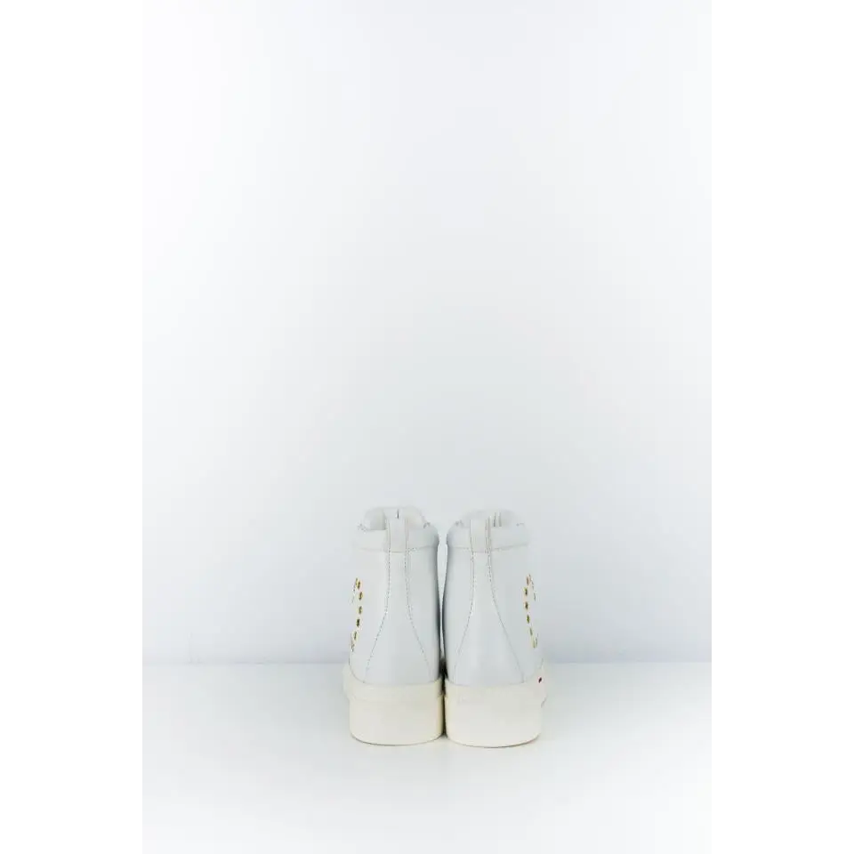 LOVE MOSCHINO BOTÍN CORDONES BLANCO